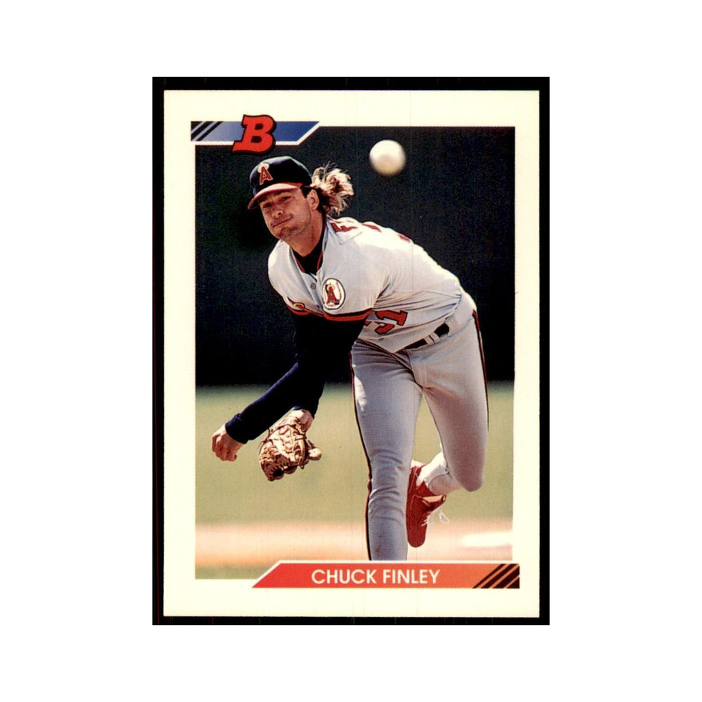 1992 Bowman Chuck Finley Baseball Cards #32