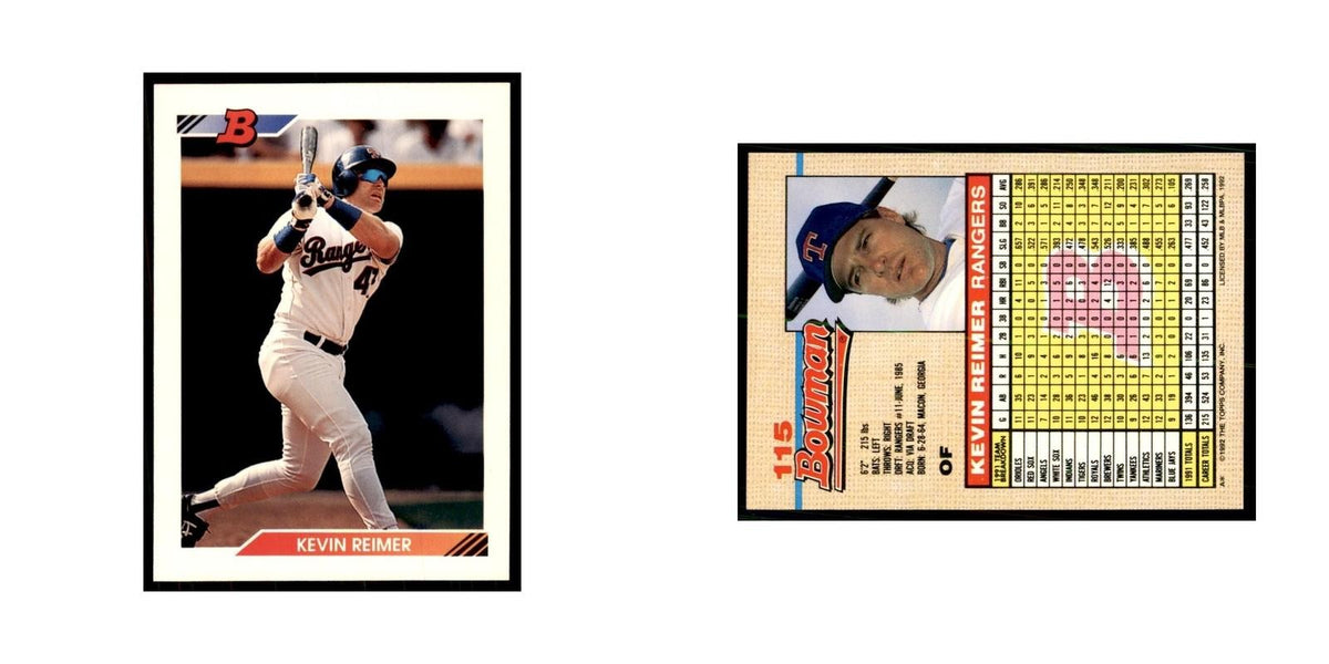 1992 Bowman Kevin Reimer Baseball Cards #115