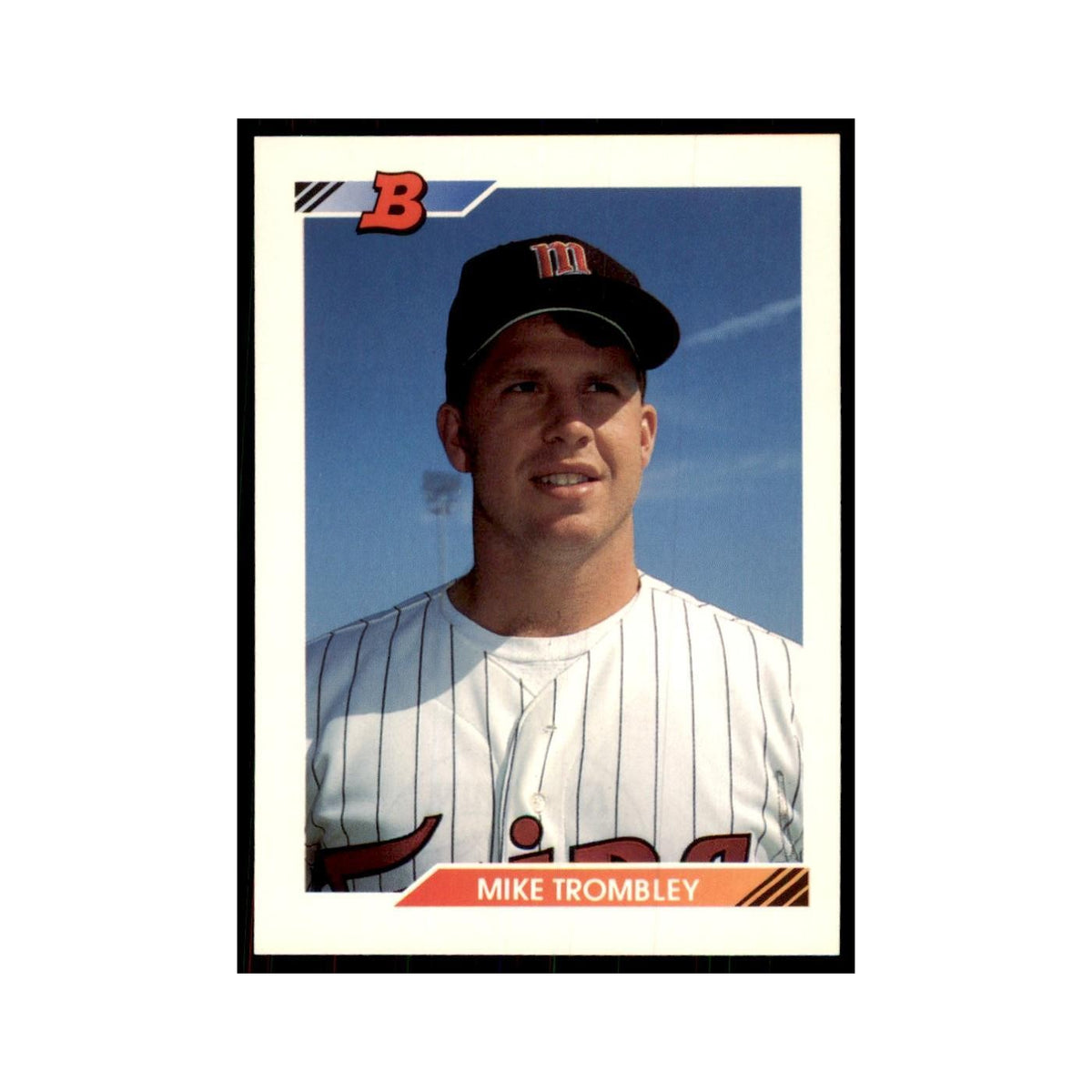 1992 Bowman Mike Trombley Baseball Cards #102