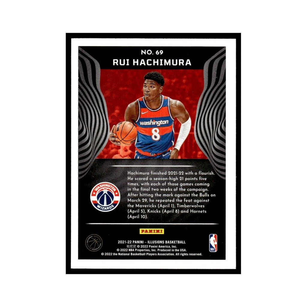 Rui Hachimura 2021 Panini Illusions #69 Washington Wizards Basketball Card NM