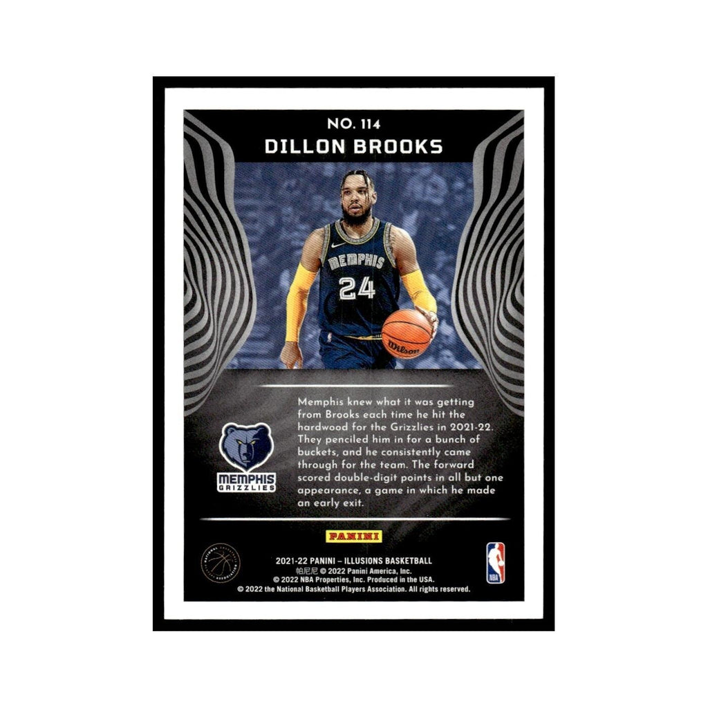 Dillon Brooks 2021 Panini Illusions #114 Memphis Grizzlies Basketball Card NM