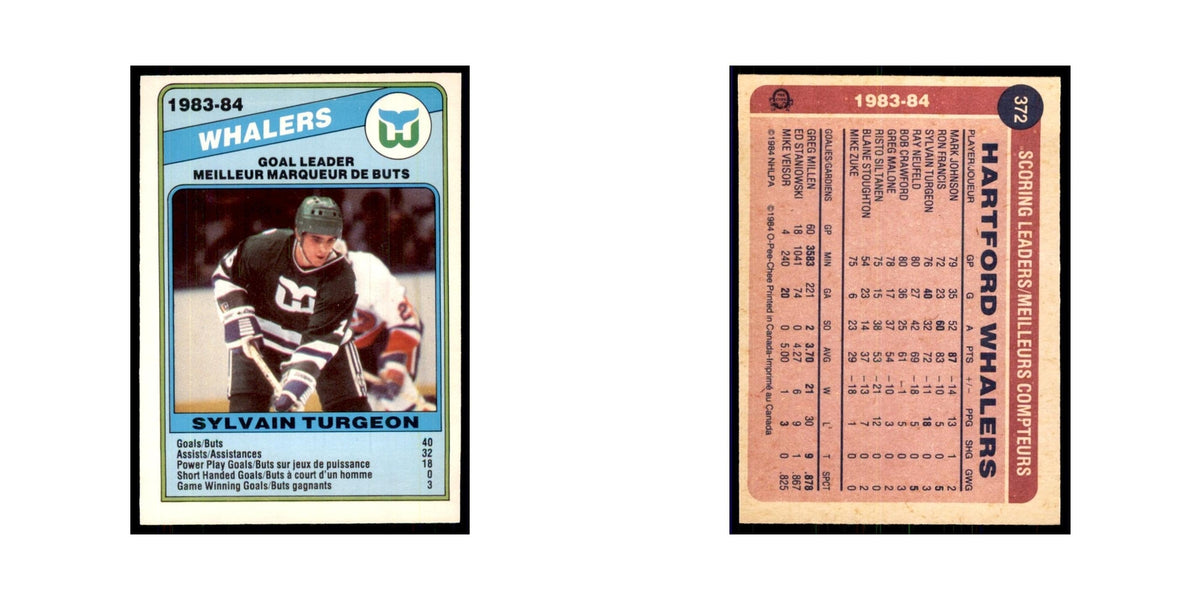 1984 O-Pee-Chee Sylvain Turgeon Hartford Whalers #372