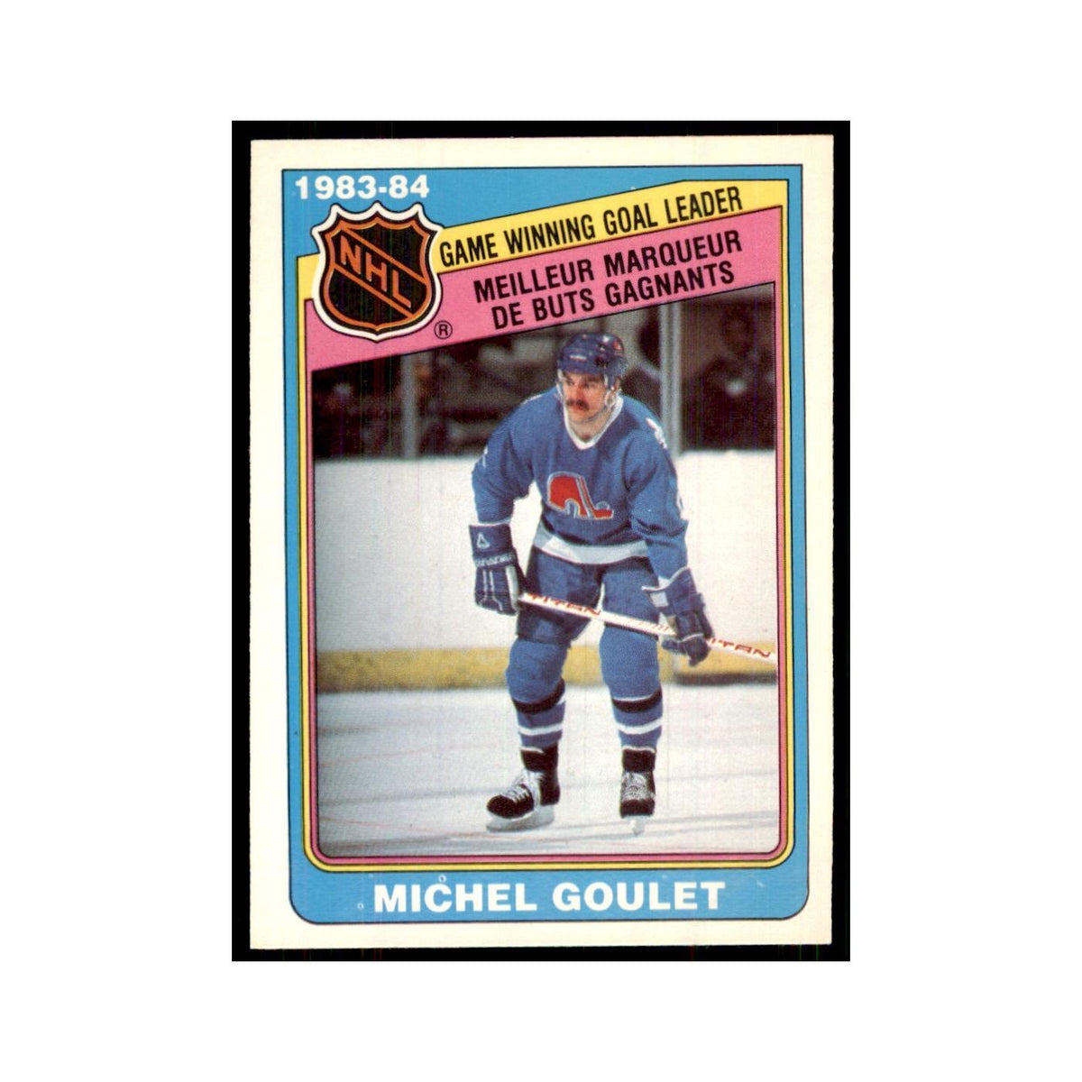 1984 O-Pee-Chee Michel Goulet Quebec Nordiques #384