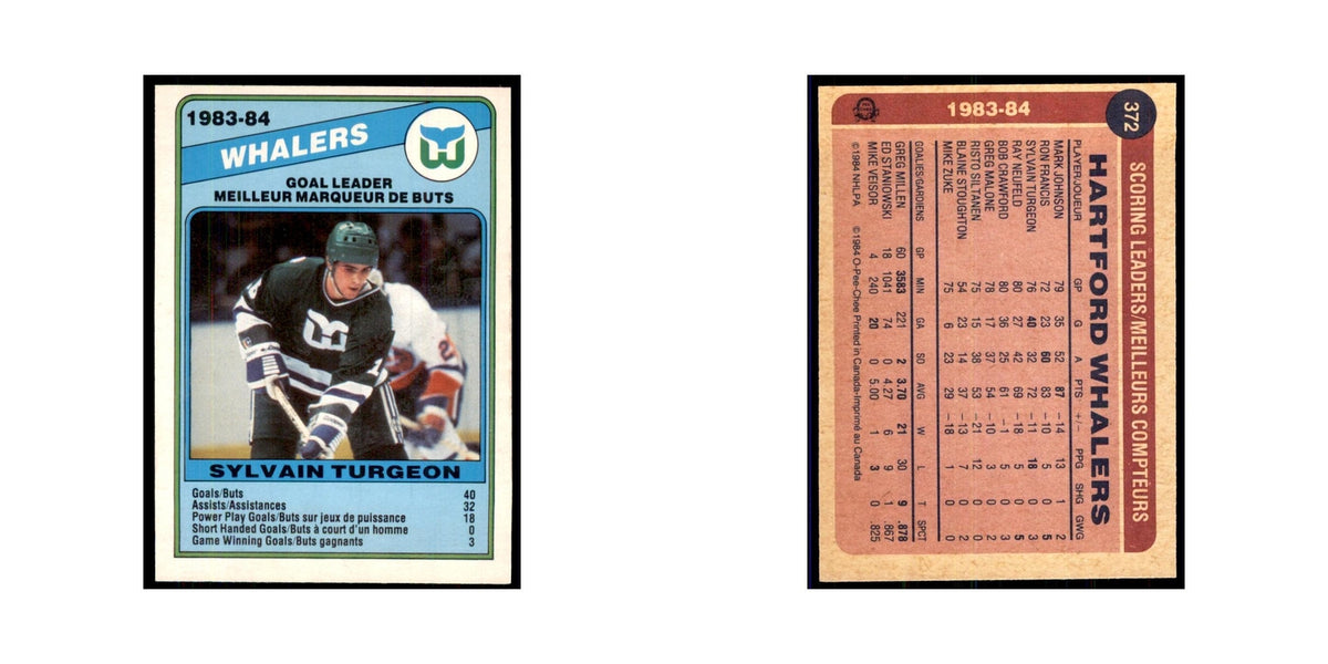 1984 O-Pee-Chee Sylvain Turgeon Hartford Whalers #372