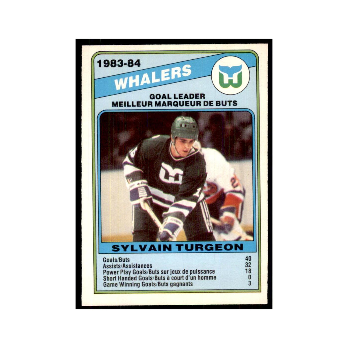 1984 O-Pee-Chee Sylvain Turgeon Hartford Whalers #372