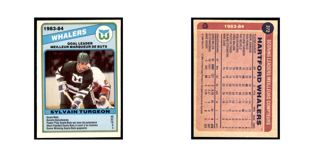 1984 O-Pee-Chee Sylvain Turgeon Hartford Whalers #372