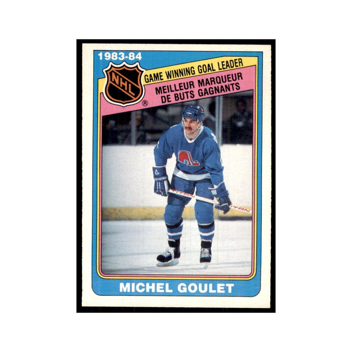 1984 O-Pee-Chee Michel Goulet Quebec Nordiques #384