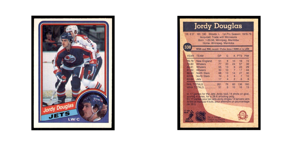 1984 O-Pee-Chee Jordy Douglas Winnipeg Jets #338