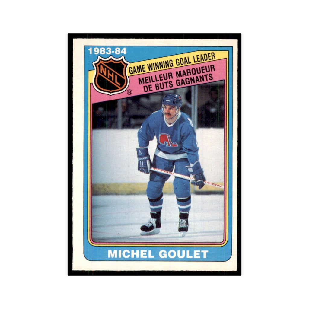 1984 O-Pee-Chee Michel Goulet Quebec Nordiques #384