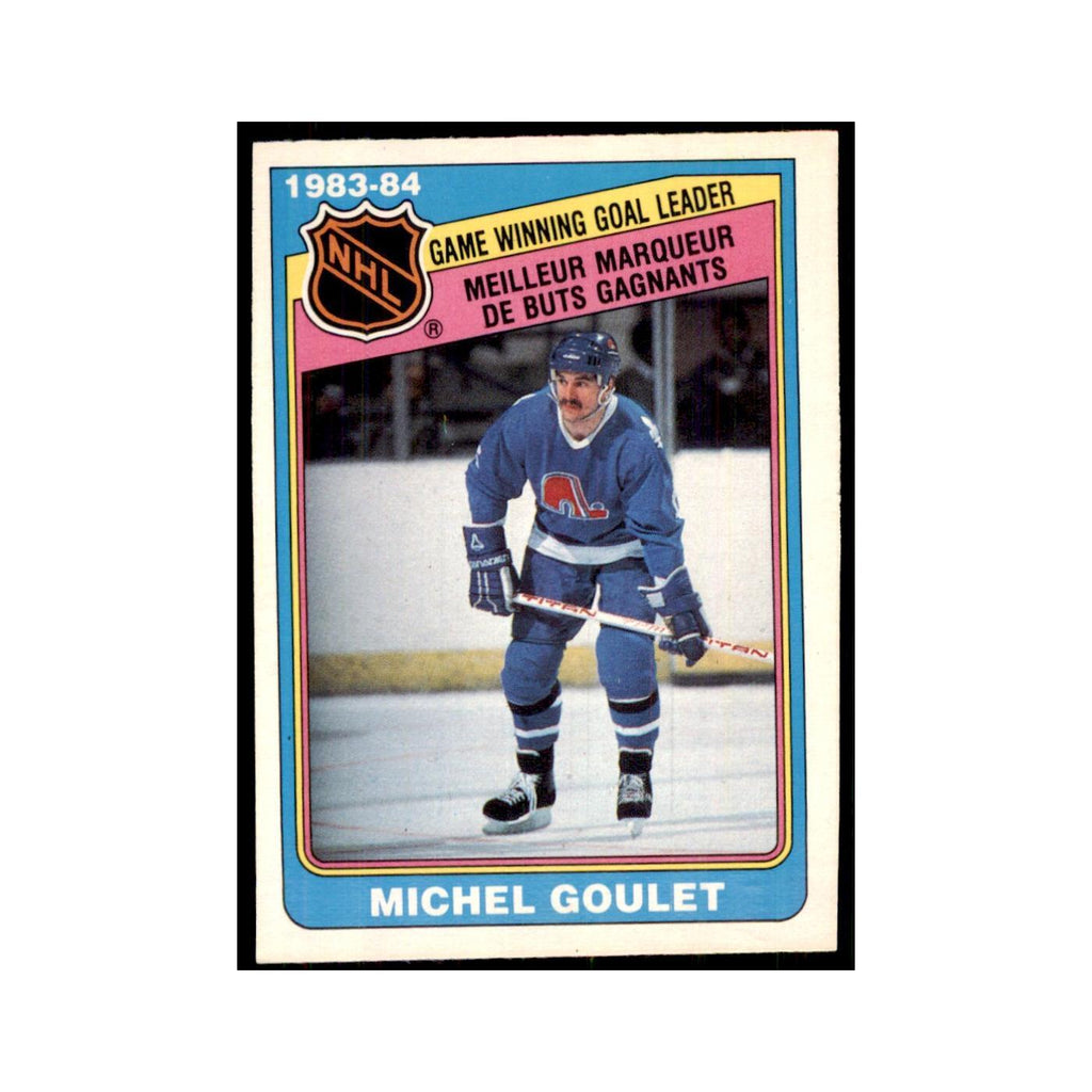 1984 O-Pee-Chee Michel Goulet Quebec Nordiques #384