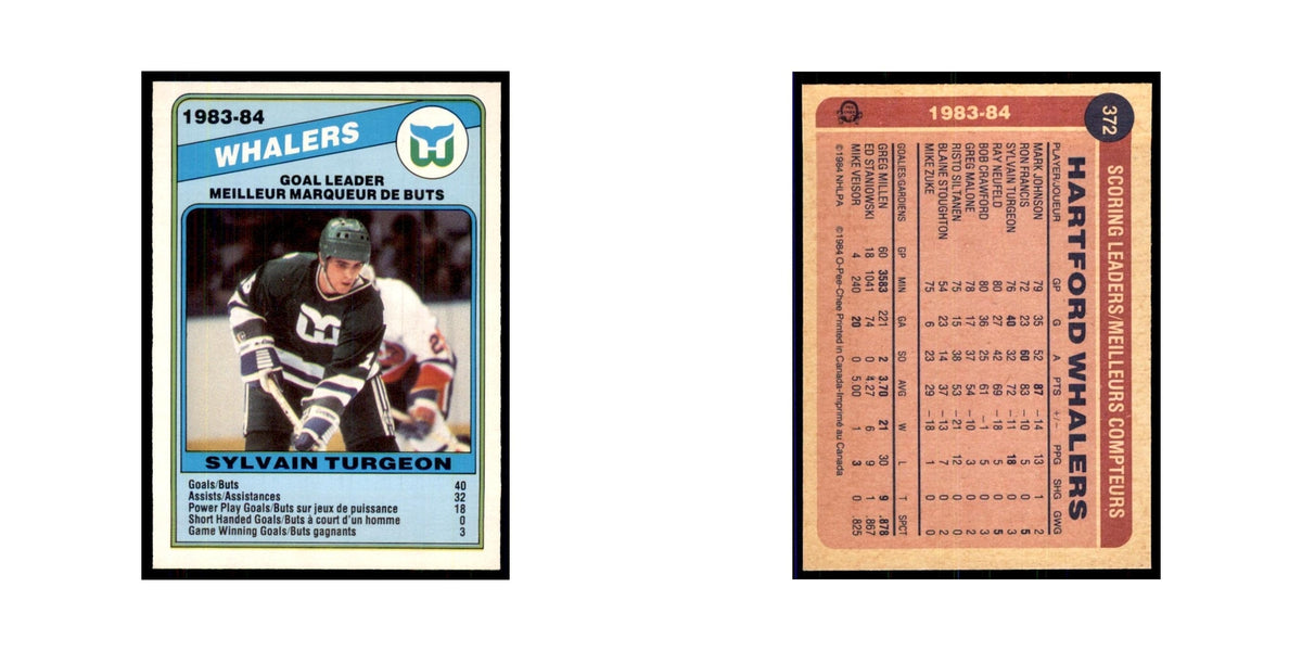 1984 O-Pee-Chee Sylvain Turgeon Hartford Whalers #372