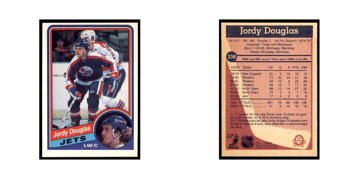 1984 O-Pee-Chee Jordy Douglas Winnipeg Jets #338