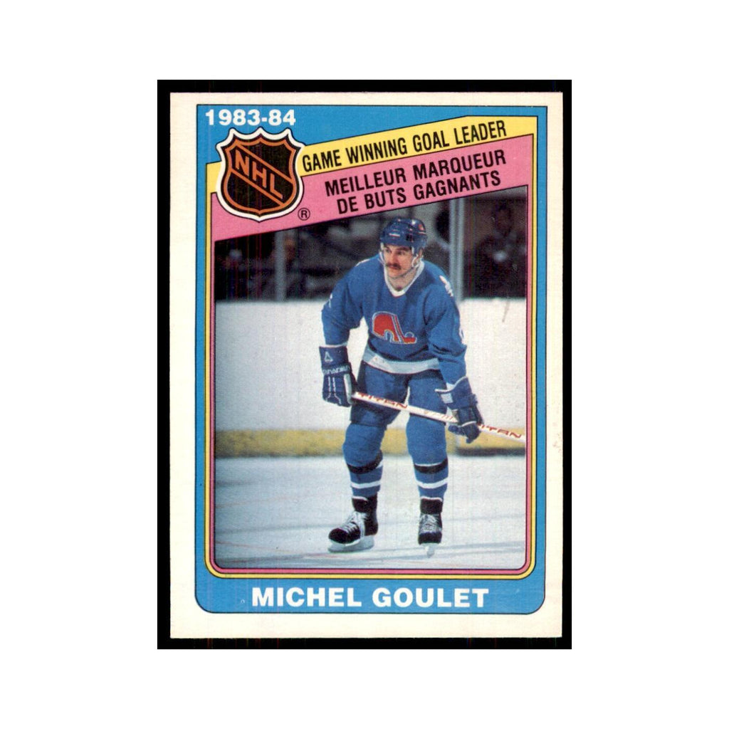 1984 O-Pee-Chee Michel Goulet Quebec Nordiques #384