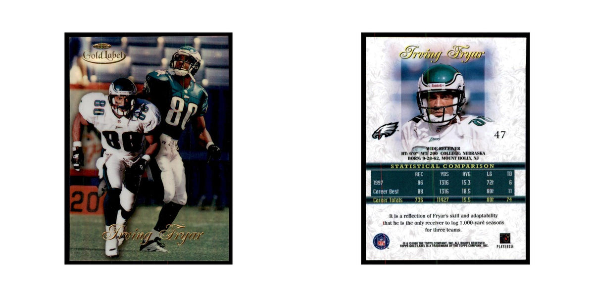 1998 Topps Gold Label Irving Fryar Football Cards #47