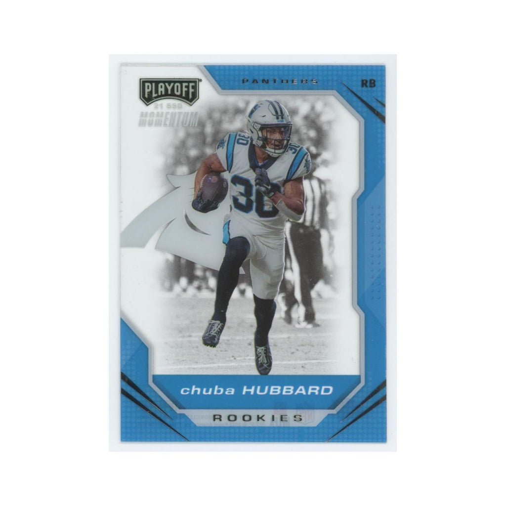 Chuba Hubbard 2021 Panini Chronicles Playoff Momentum Rookies #PMR-30 NM
