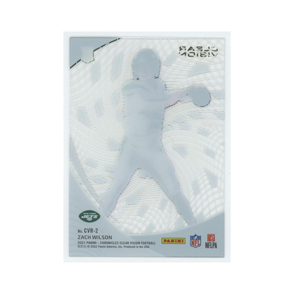 Zach Wilson 2021 Panini Chronicles Clear Vision Rookies #CVR-2 New York Jets NM