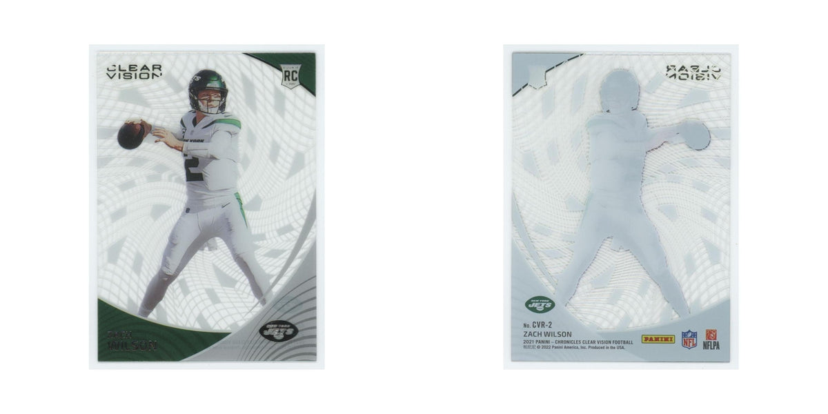 Zach Wilson 2021 Panini Chronicles Clear Vision Rookies #CVR-2 New York Jets NM