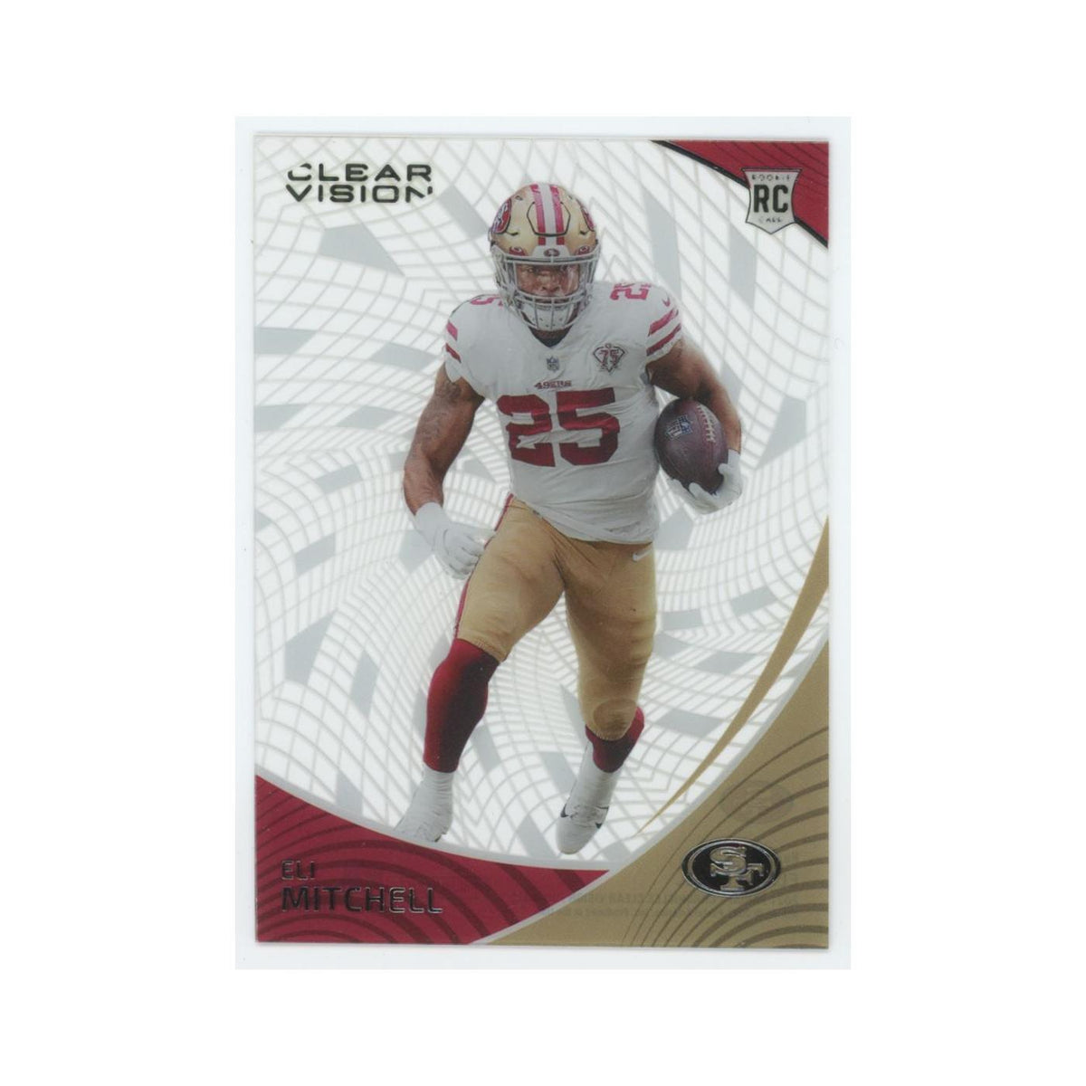 Eli Mitchell 2021 Panini Chronicles Clear Vision Rookies #CVR-29 49ers NM