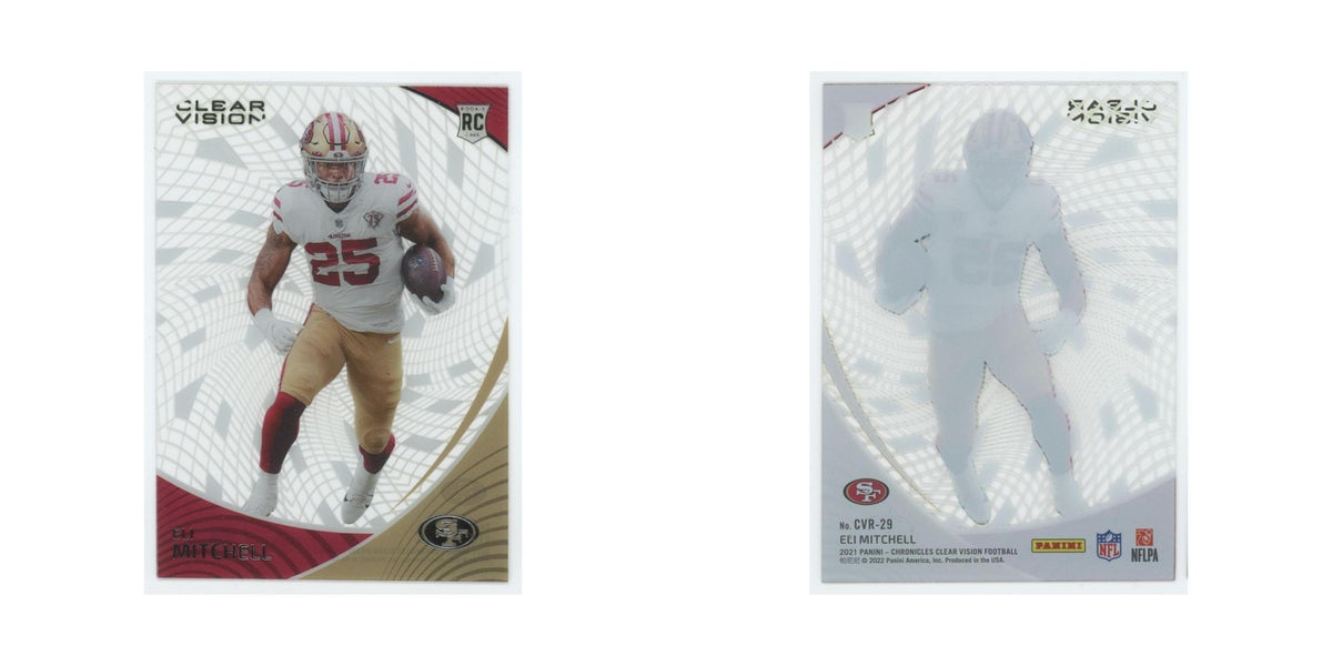 Eli Mitchell 2021 Panini Chronicles Clear Vision Rookies #CVR-29 49ers NM