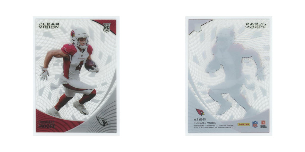 Rondale Moore 2021 Panini Chronicles Clear Vision Rookies #CVR-19 Cardinals NM