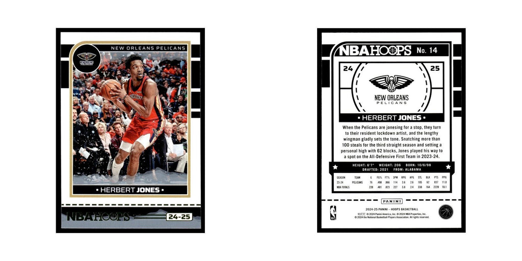 Herbert Jones 2024 NBA Hoops #14 New Orleans Pelicans Basketball Card NM