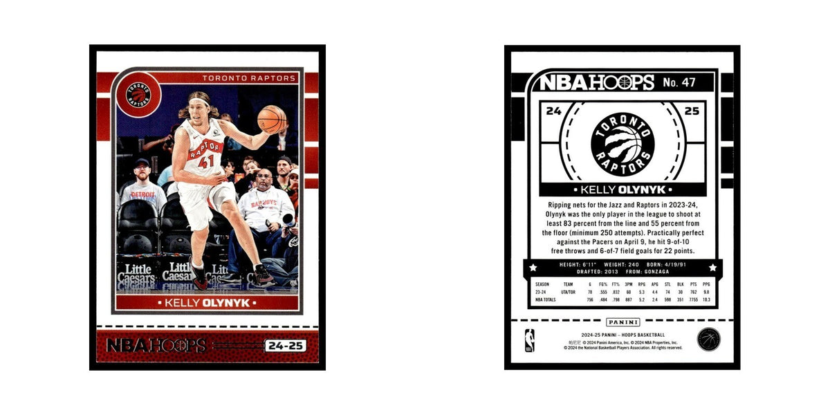 Kelly Olynyk 2024 NBA Hoops #47 Toronto Raptors Basketball Card NM