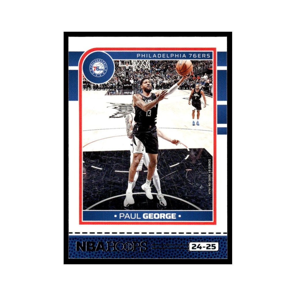 Paul George 2024 NBA Hoops #81 Philadelphia 76ers Basketball Card NM