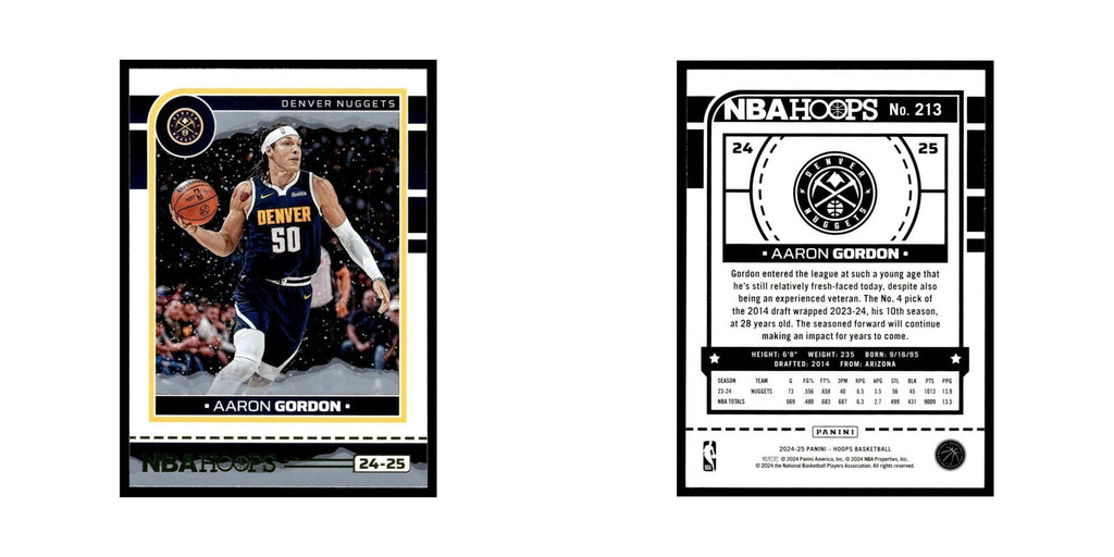 Aaron Gordon 2024 NBA Hoops #213 Denver Nuggets Basketball Card NM