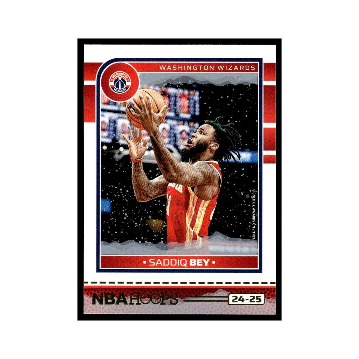 Saddiq Bey 2024 NBA Hoops #54 Washington Wizards Basketball Card NM