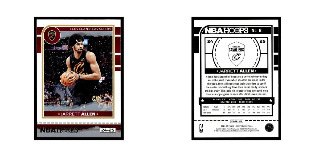 Jarrett Allen 2024 NBA Hoops #8 Cleveland Cavaliers Basketball Card NM
