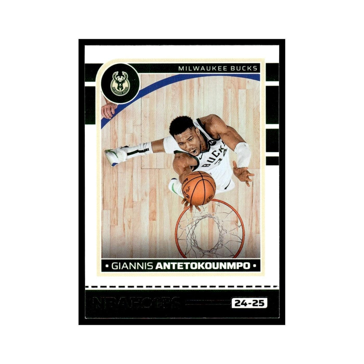 Giannis Antetokounmpo 2024 NBA Hoops #166 Milwaukee Bucks Basketball Card NM