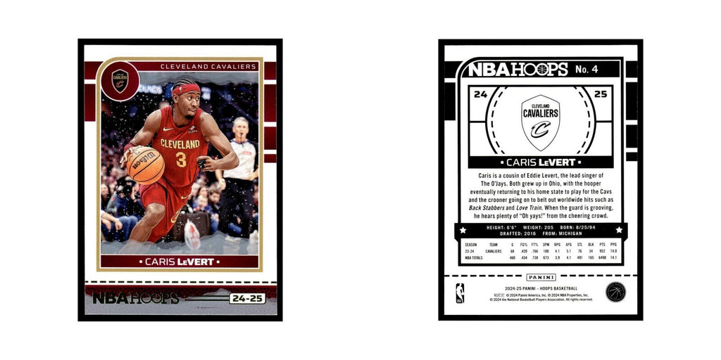 Caris LeVert 2024 NBA Hoops #4 Cleveland Cavaliers Basketball Card NM