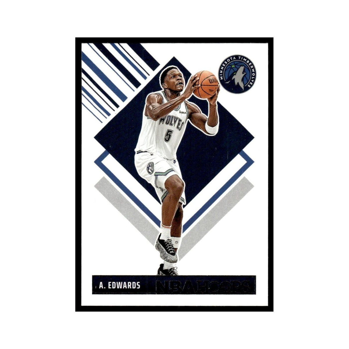 Anthony Edwards 2024 NBA Hoops #286 Minnesota Timberwolves Basketball Card NM