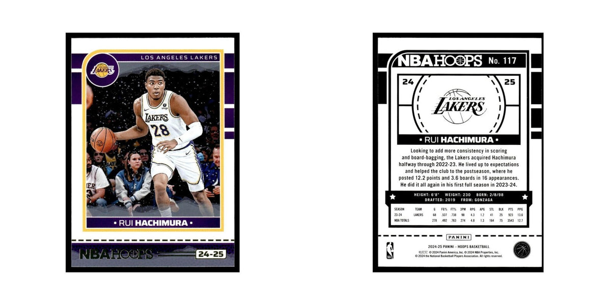 Rui Hachimura 2024 NBA Hoops #117 Los Angeles Lakers Basketball Card NM