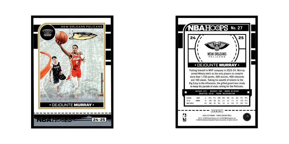 Dejounte Murray 2024 NBA Hoops #27 New Orleans Pelicans Basketball Card NM