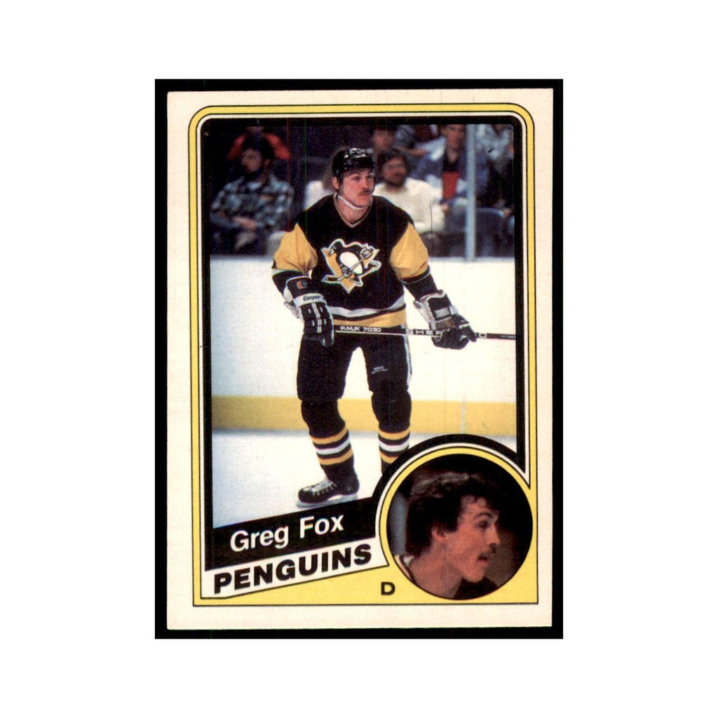 1984 O-Pee-Chee Greg Fox Pittsburgh Penguins #175