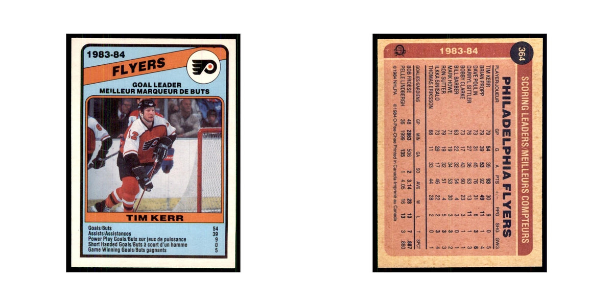1984 O-Pee-Chee Tim Kerr Philadelphia Flyers #364