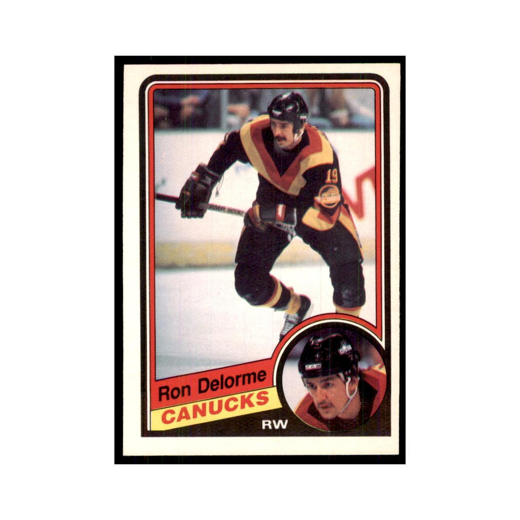 1984 O-Pee-Chee Ron Delorme Vancouver Canucks #316