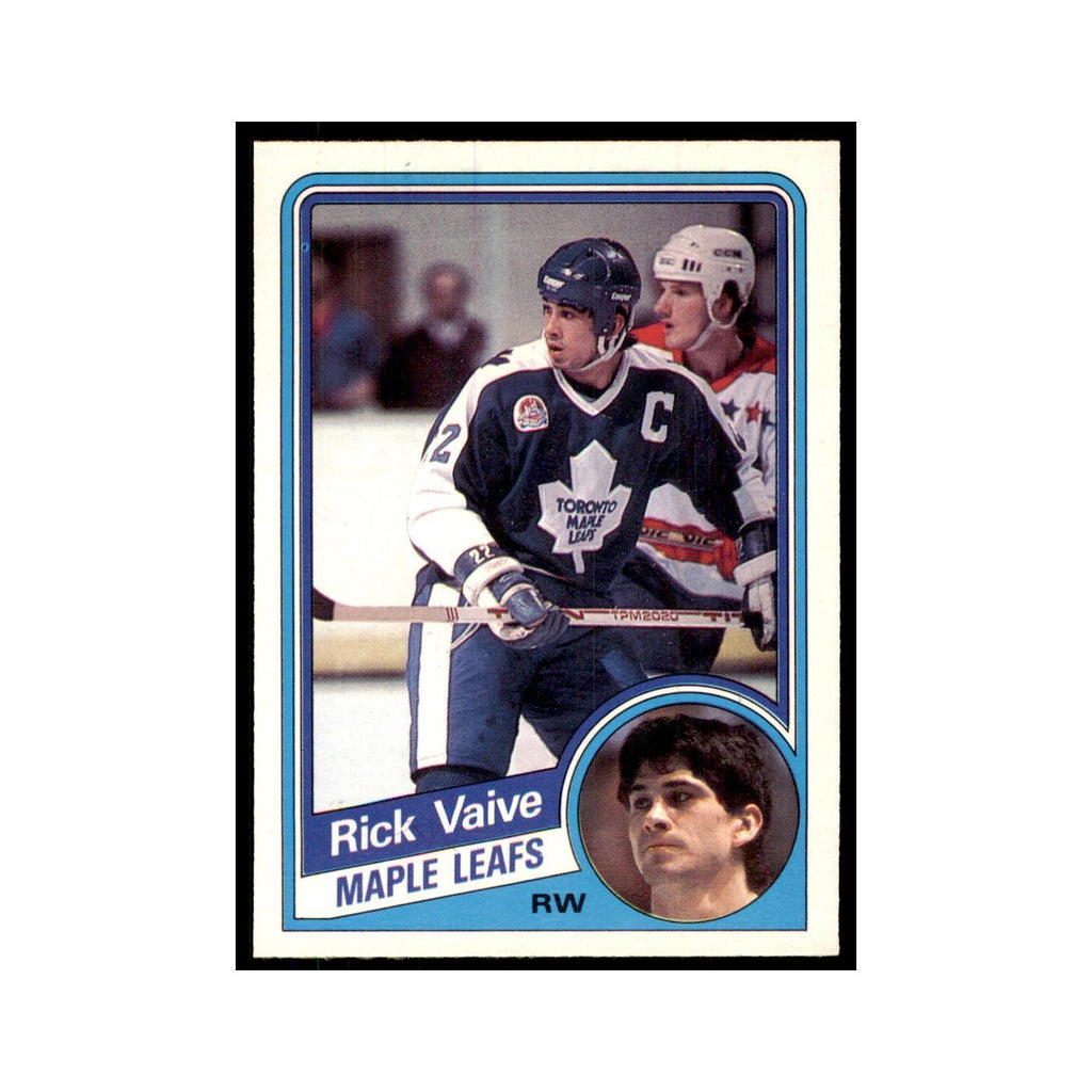 1984 O-Pee-Chee Rick Vaive Toronto Maple Leafs #313