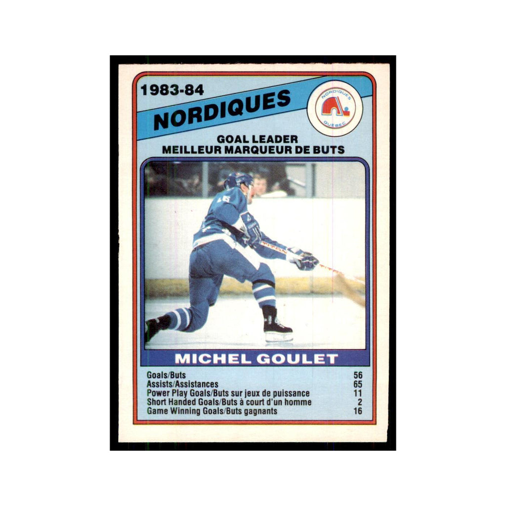 1984 O-Pee-Chee Michel Goulet Quebec Nordiques #366