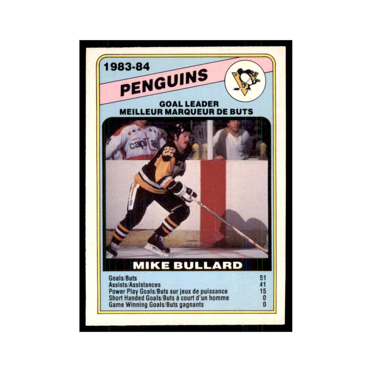 1984 O-Pee-Chee Mike Bullard Pittsburgh Penguins #365