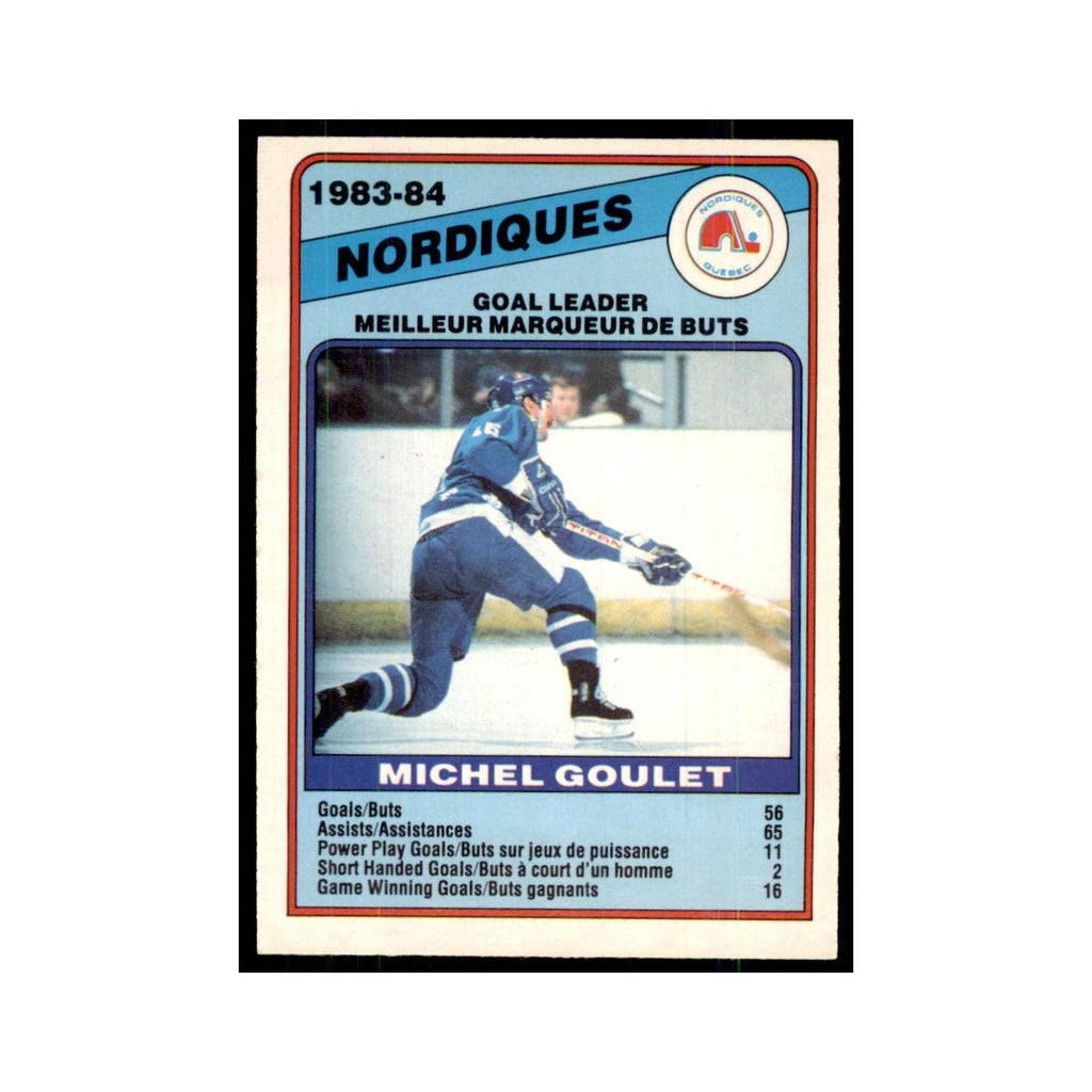 1984 O-Pee-Chee Michel Goulet Quebec Nordiques #366