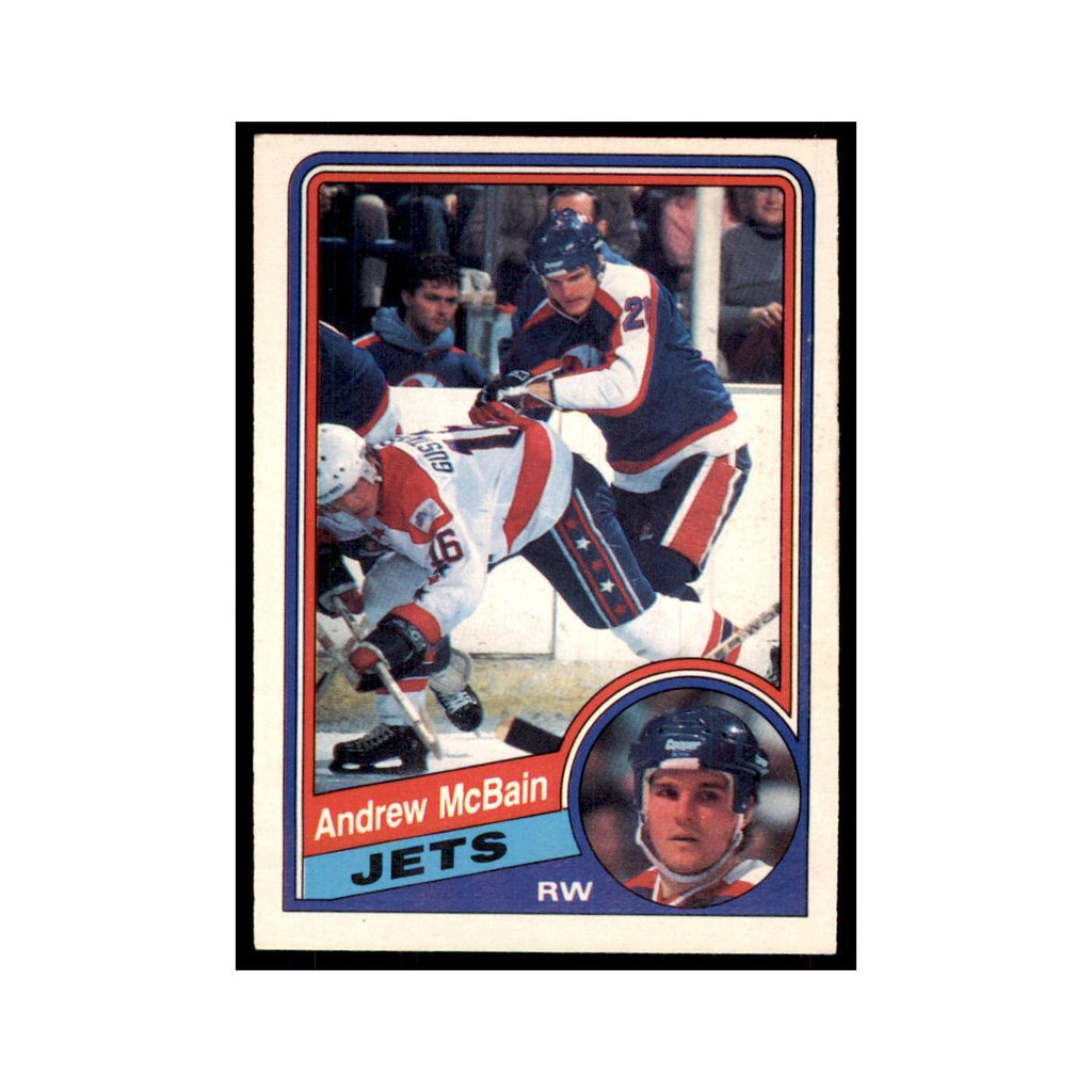 1984 O-Pee-Chee Andrew McBain RC Winnipeg Jets #343