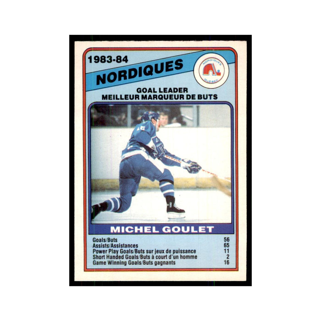 1984 O-Pee-Chee Michel Goulet Quebec Nordiques #366