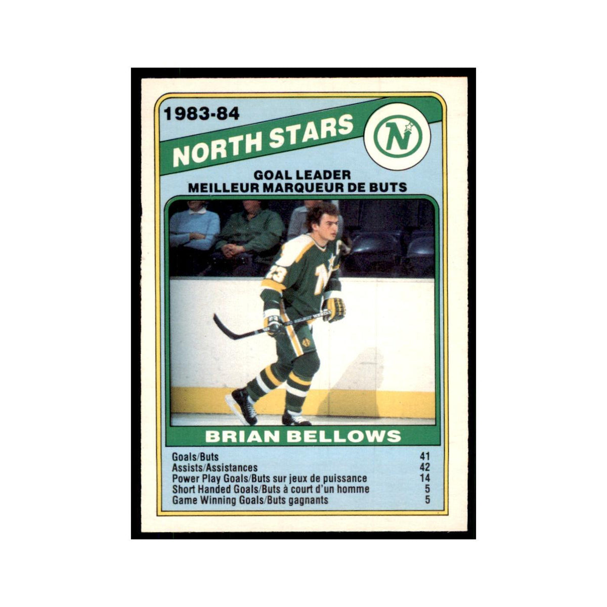1984 O-Pee-Chee Brian Bellows Minnesota North Stars #359