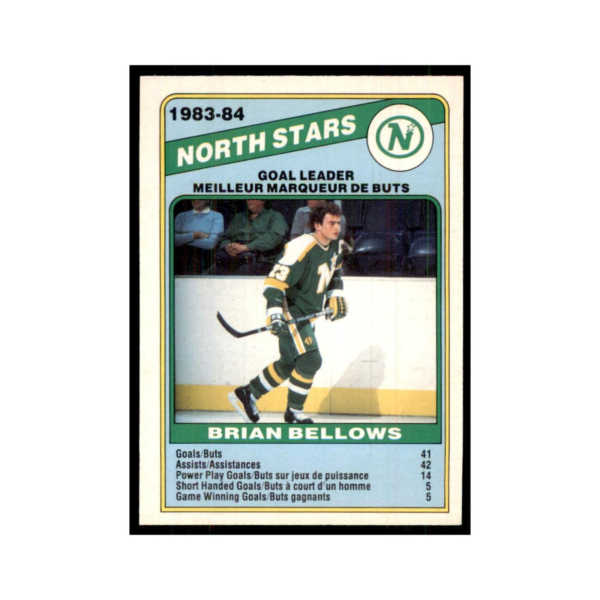 1984 O-Pee-Chee Brian Bellows Minnesota North Stars #359