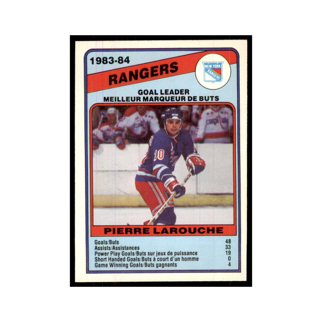 1984 O-Pee-Chee Pierre Larouche New York Rangers #363