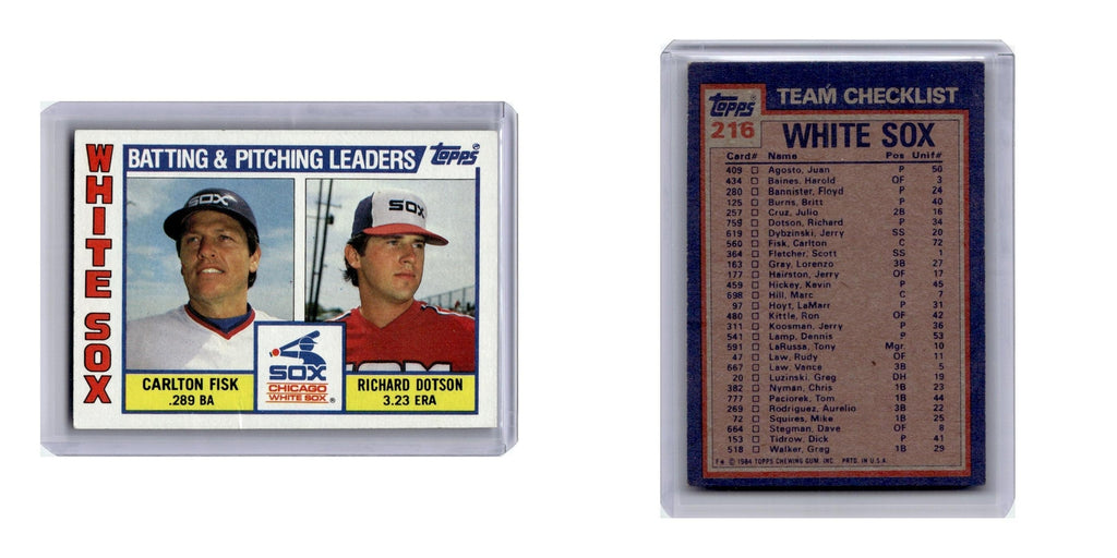 1984 Topps C White Sox #216