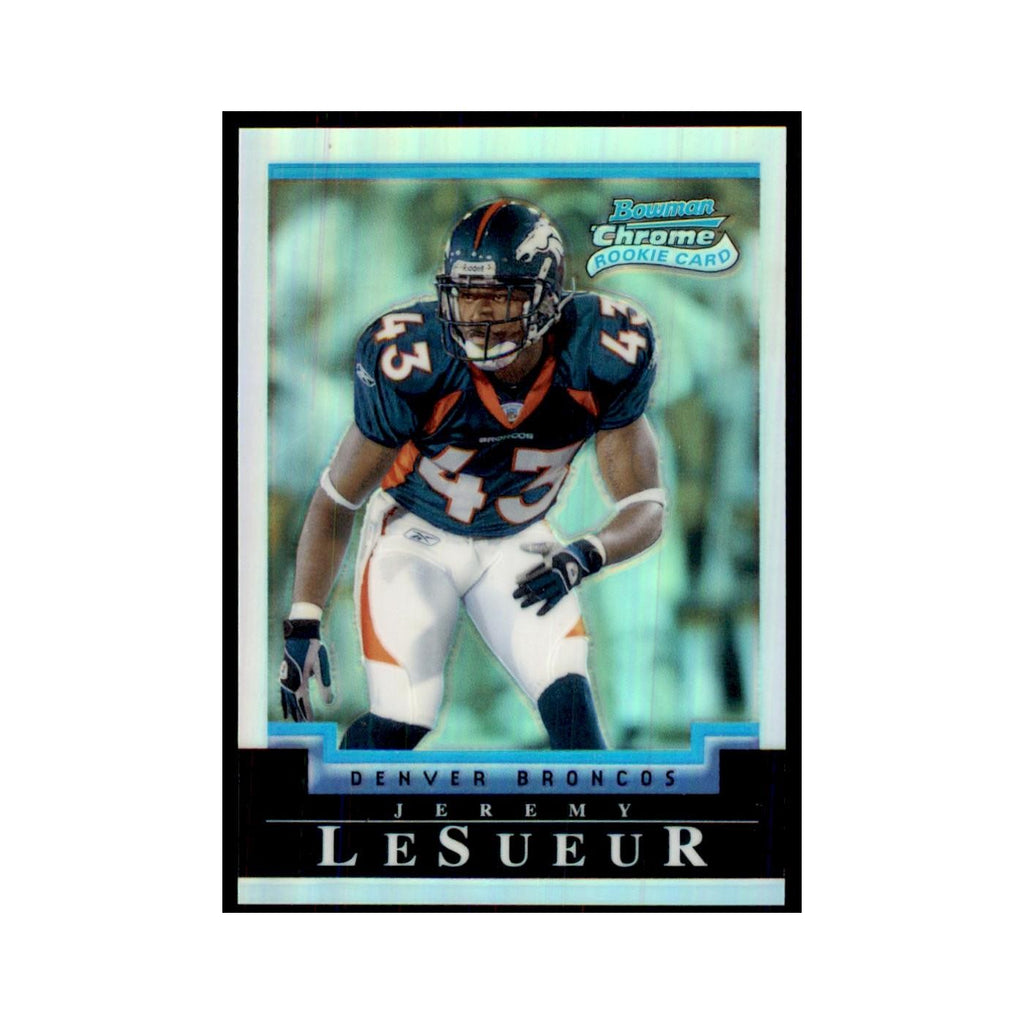 2004 Bowman Chrome Refractors Jeremy LeSueur RC 271/500 Football Cards #135