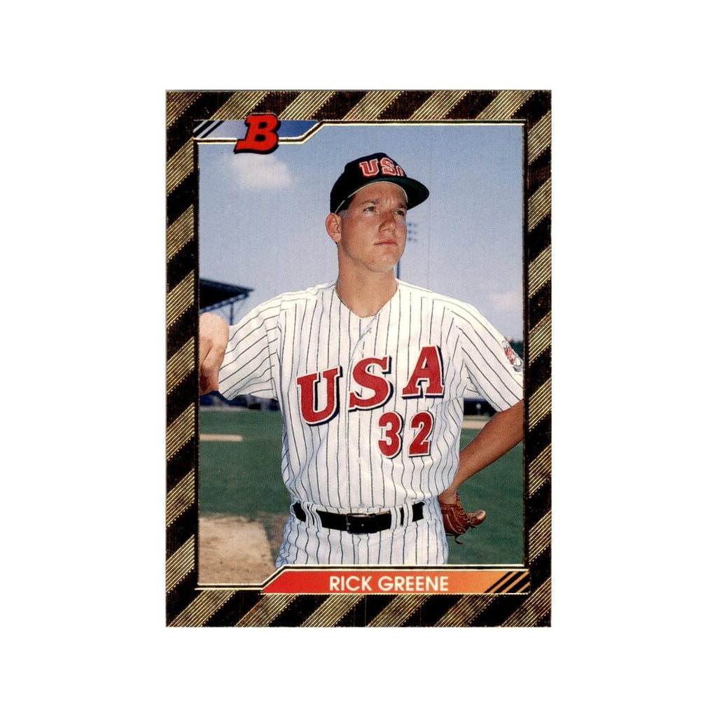 1992 Bowman Rick Greene Baseball Cards #563